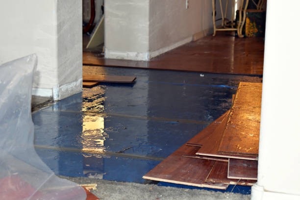 Professional Flood Damage Restoration technician working in Bennington, NH